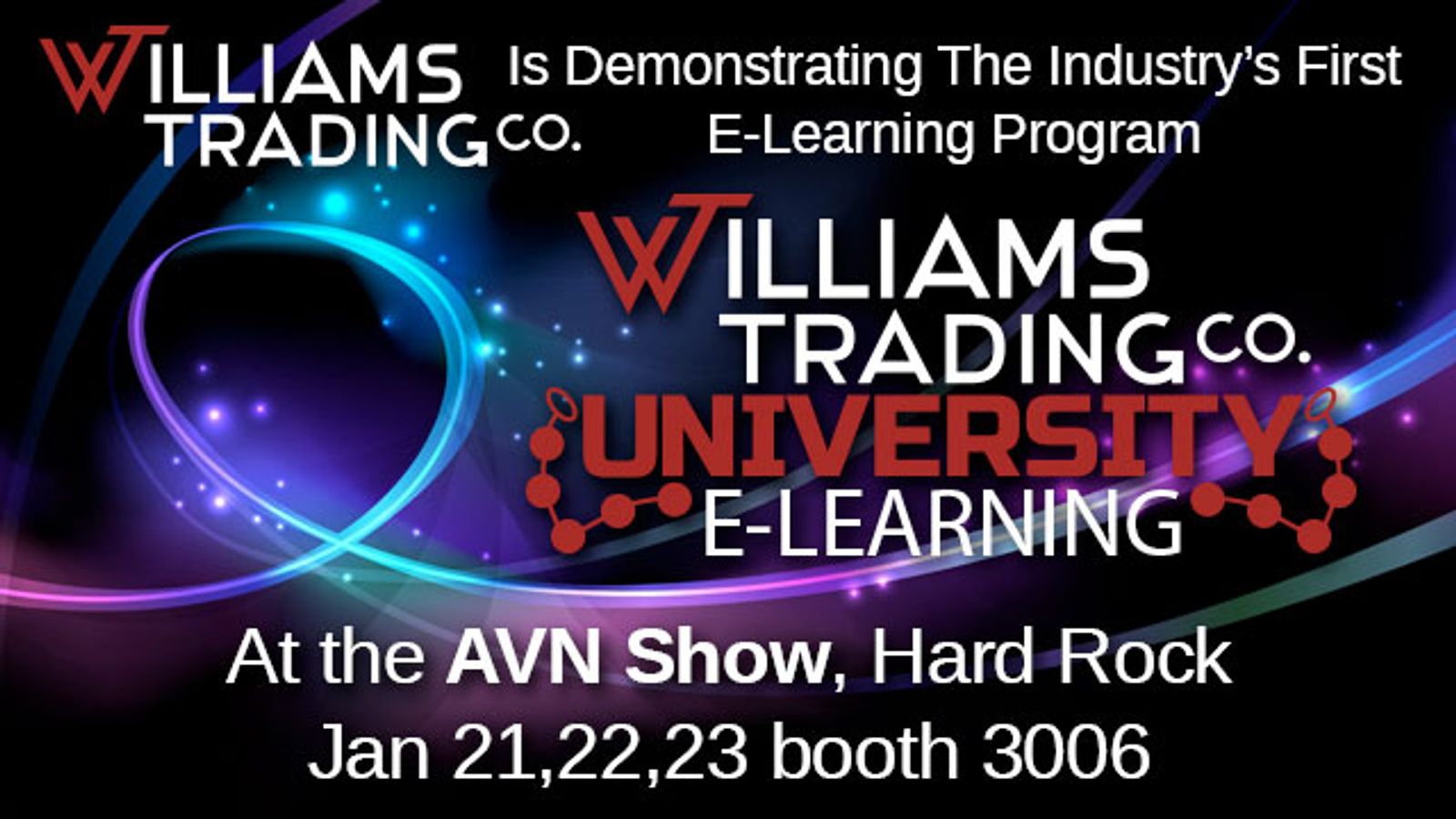 Williams Trading to Demonstrate First E-Learning Program at AEE