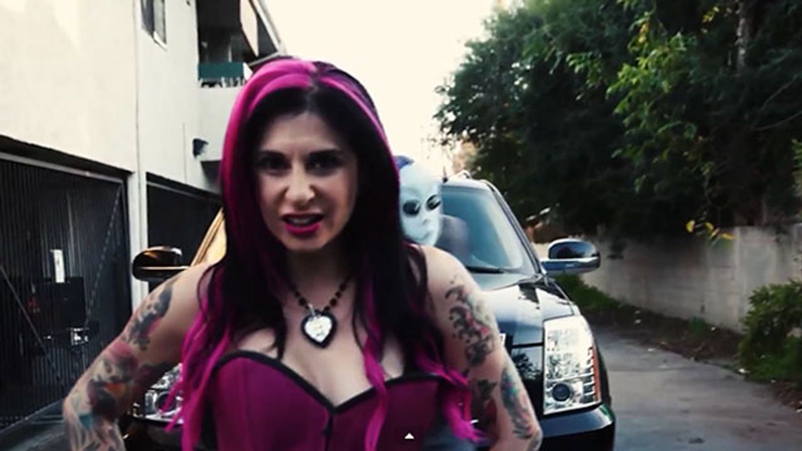 Joanna Angel's "A.LAY.UN" Video Now on YouTube