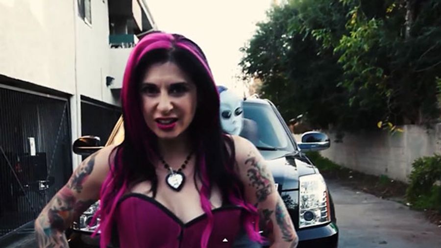 Joanna Angel's "A.LAY.UN" Video Now on YouTube