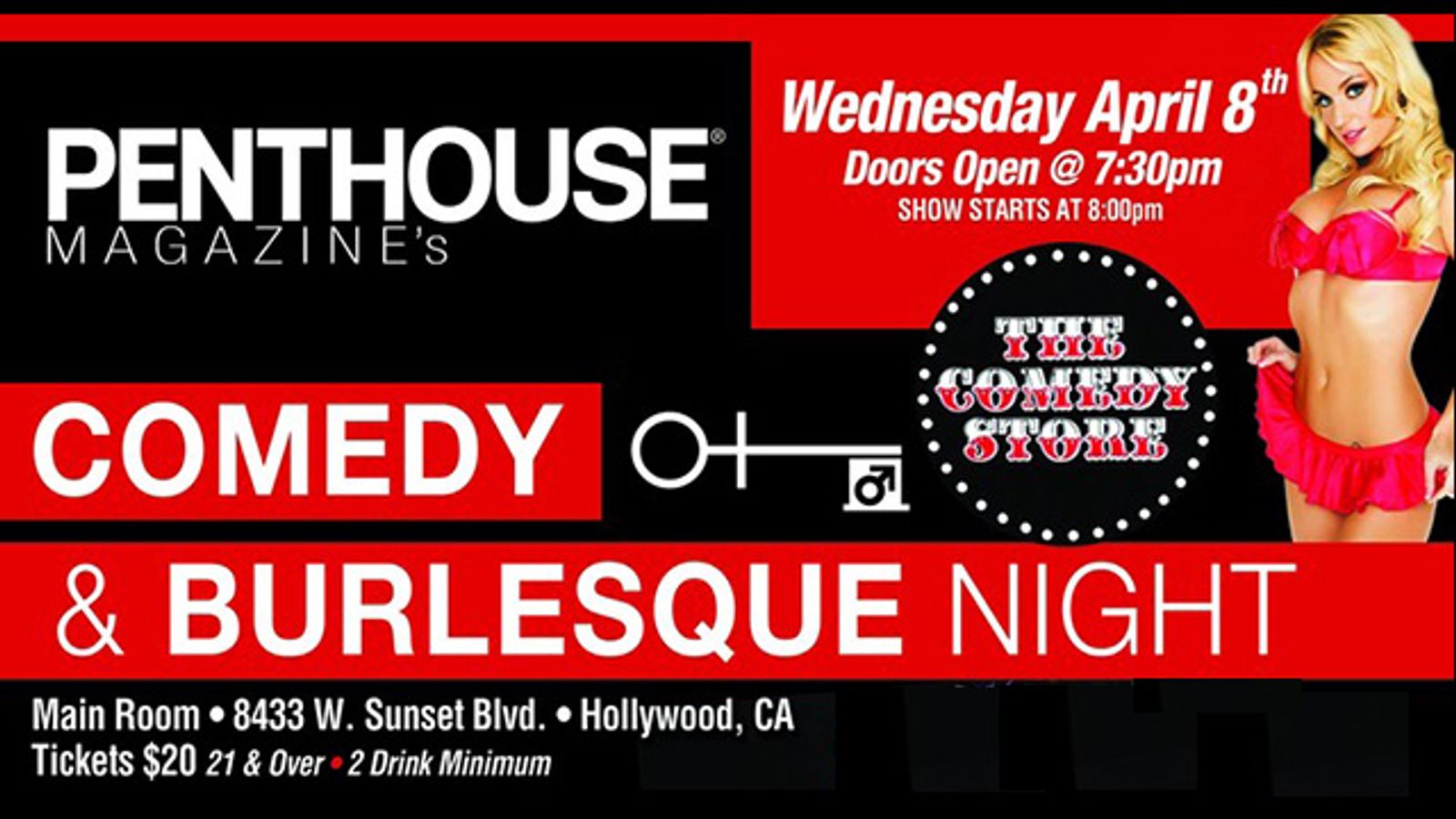 2nd Penthouse Burlesque & Comedy Night Set For April 8