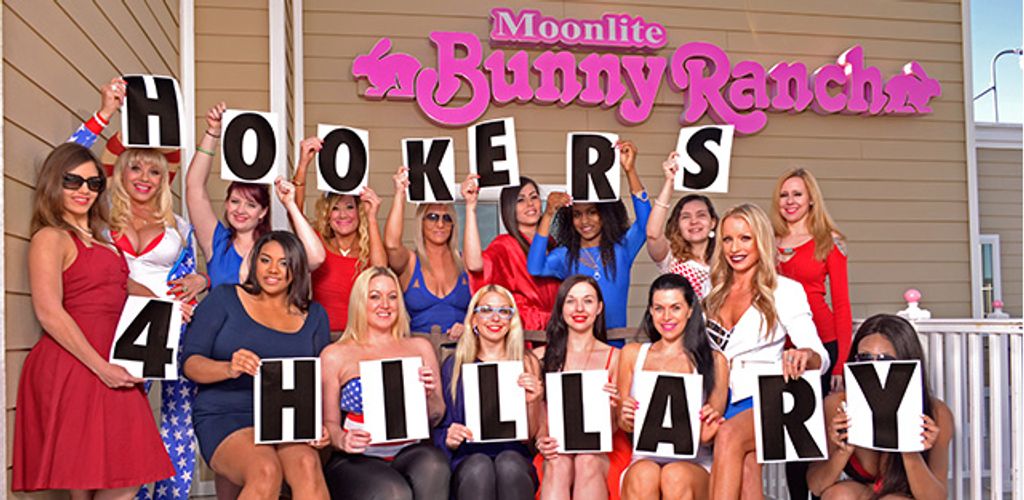 Moonlite Bunny Ranch Mounts 'Hookers For Hillary' Campaign AVN