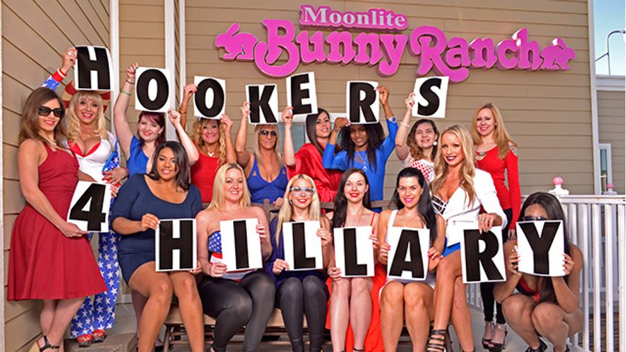 Moonlite Bunny Ranch Mounts 'Hookers For Hillary' Campaign