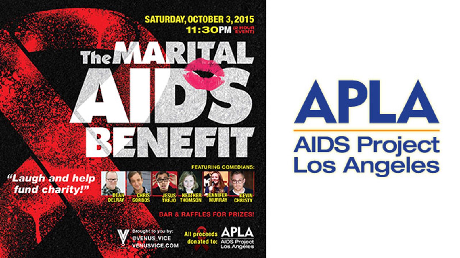 Comedy Fundraiser Mounted to Benefit AIDS Project Los Angeles