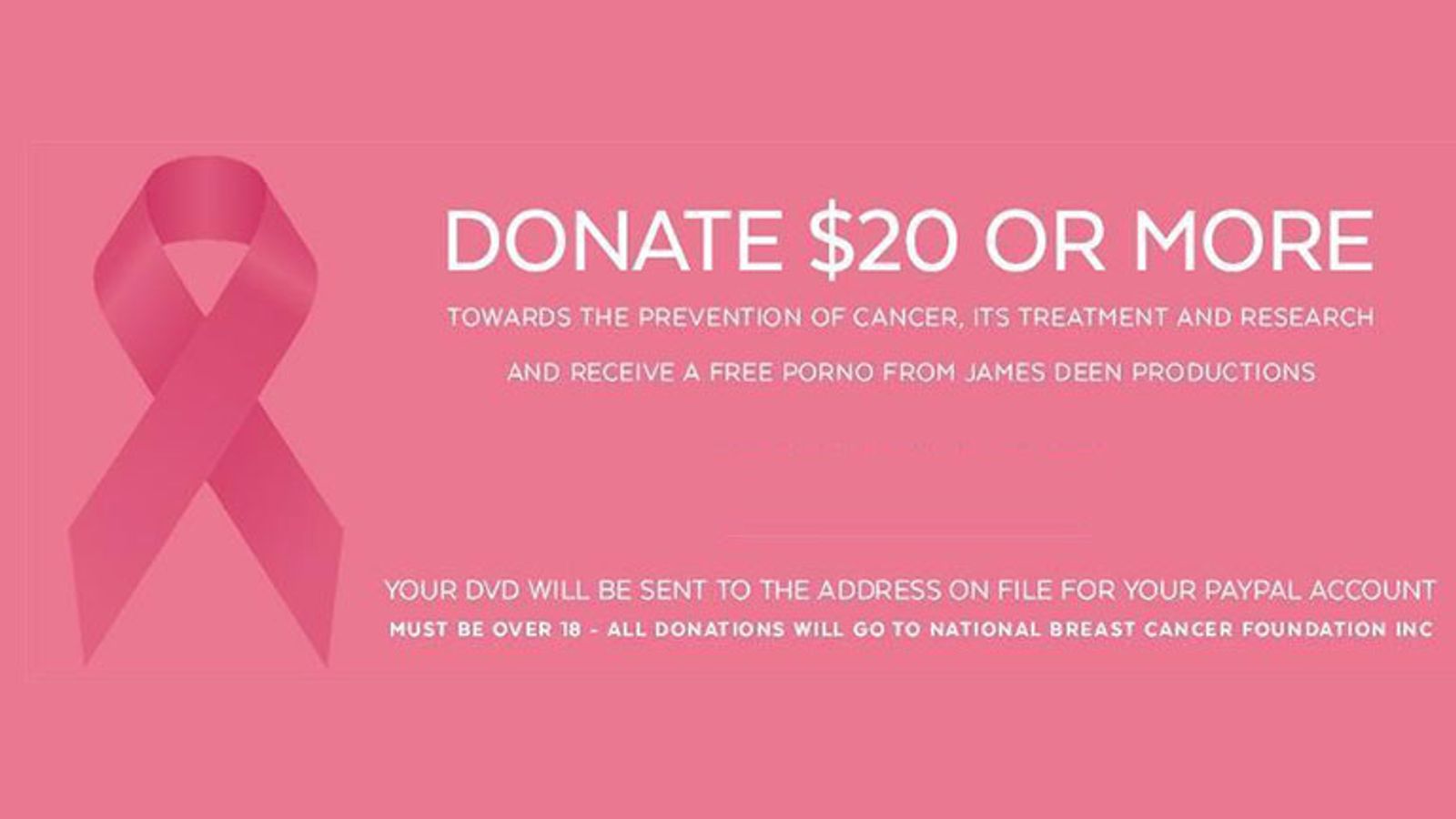 James Deen Kicks Off 3rd Annual Fundraiser for Breast Cancer Prevention