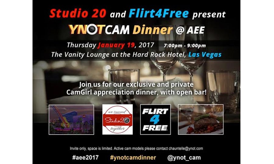 Vegas, Baby! YNOT Cam to Host Camgirl Dinner During AEE