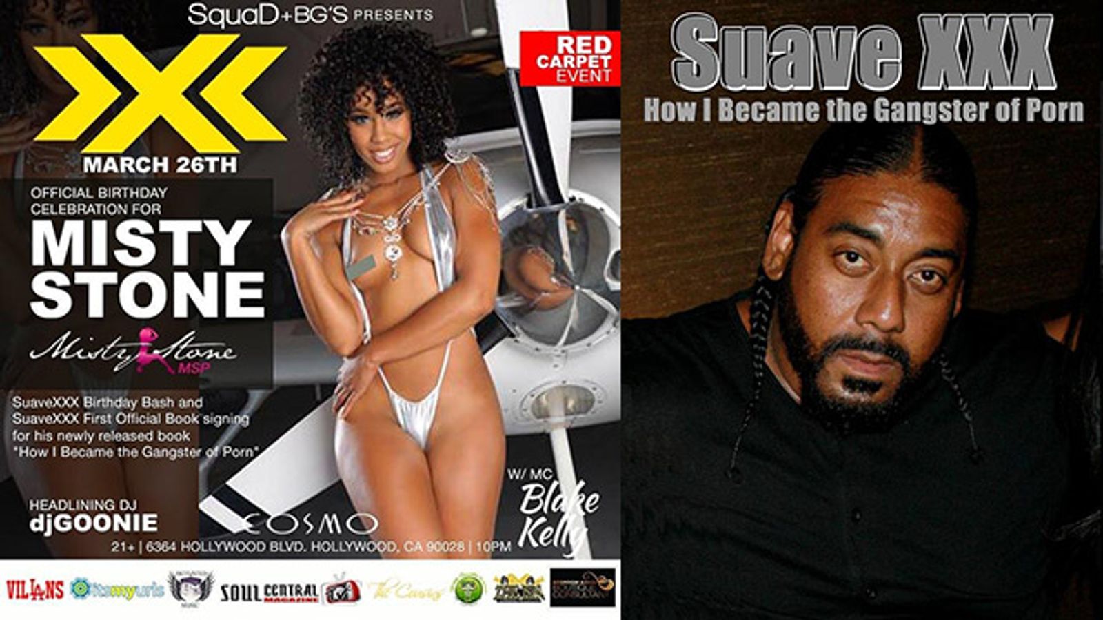 Misty Stone B'day/Suave Book Signing Party March 26 In Hollywood