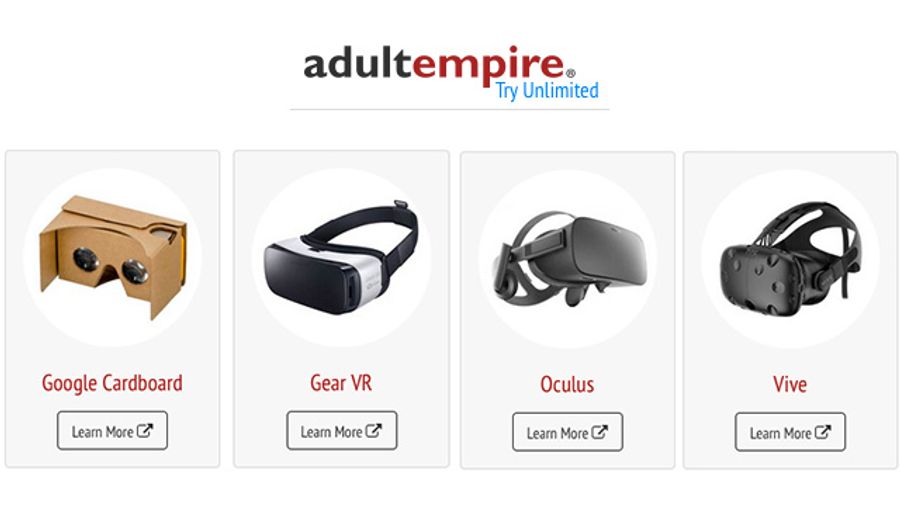 Adult Empire Adds Virtual Reality Porn To Its List of Offerings