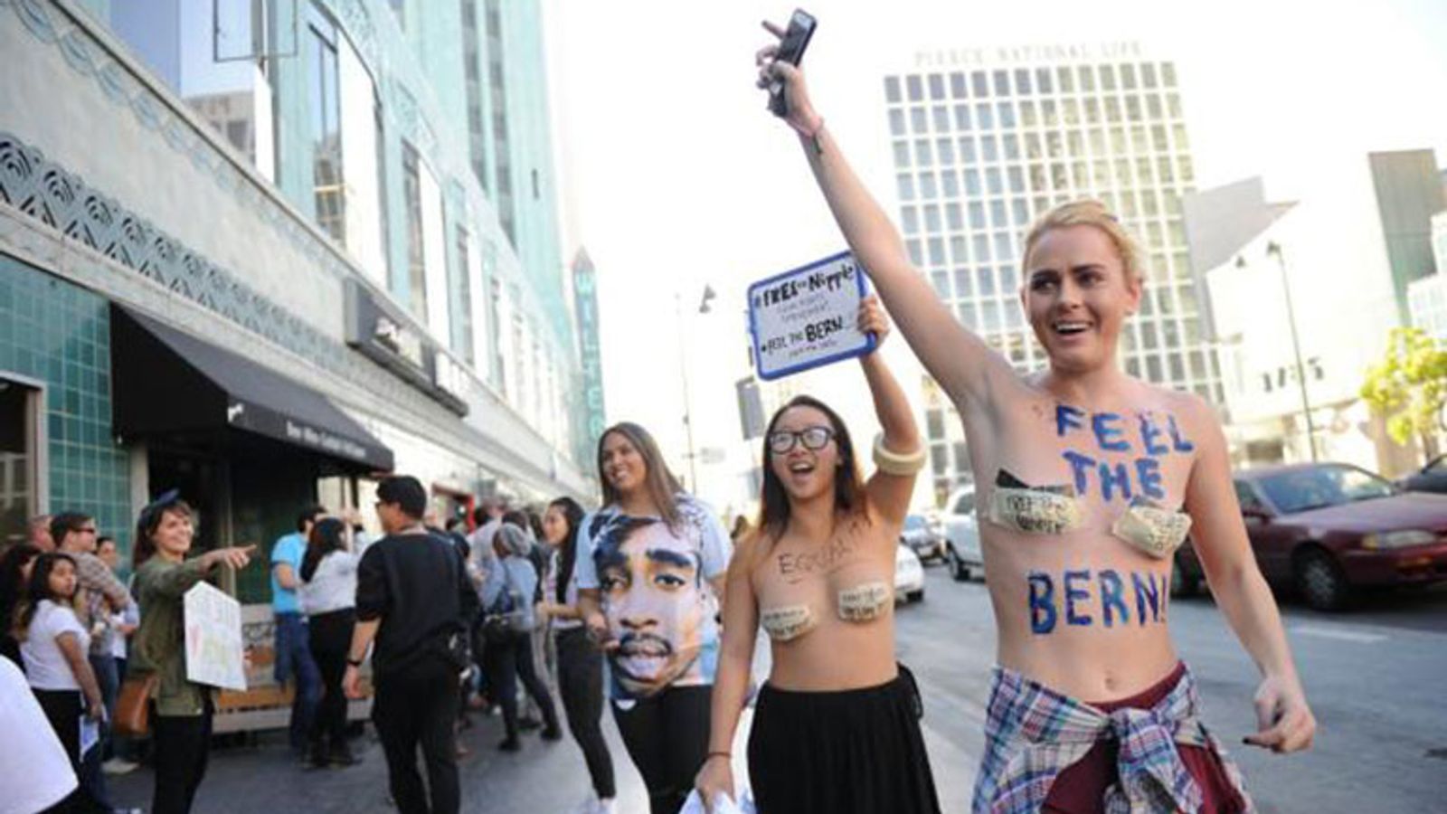 Protester Anni Ma Sues LAPD Over Topless Protest