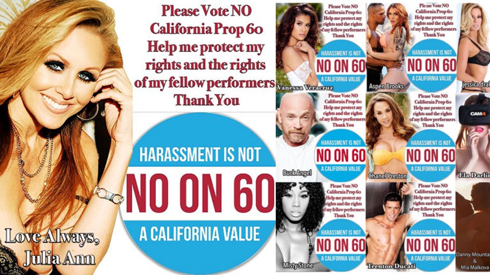 Adult Superstar Julia Ann Leads The Fight Against Prop 60
