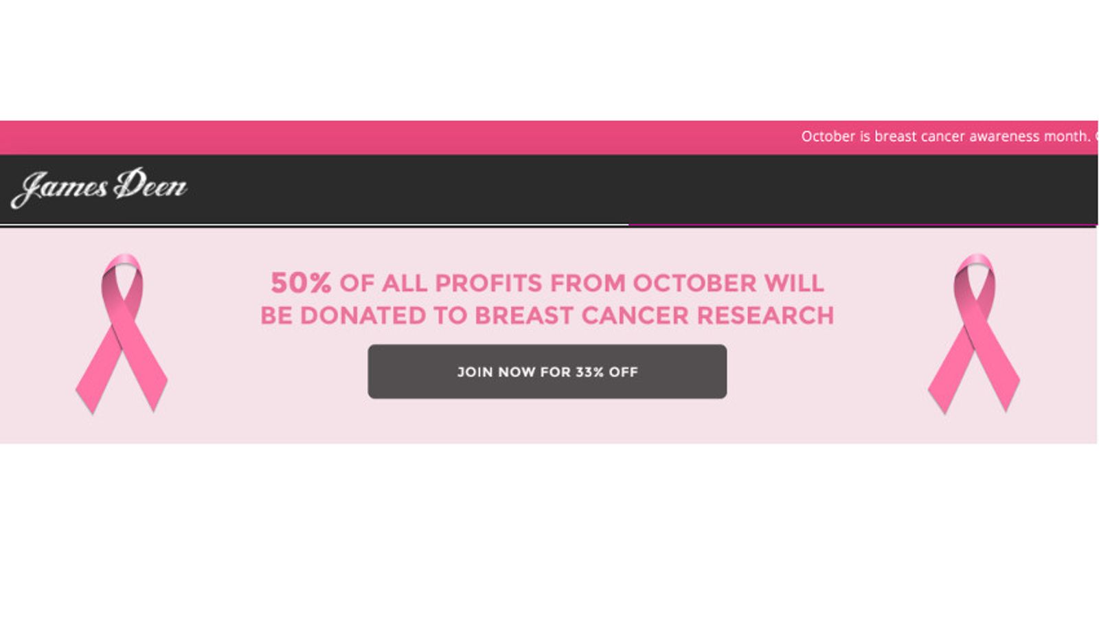 James Deen Raises Funds for Breast Cancer Awareness