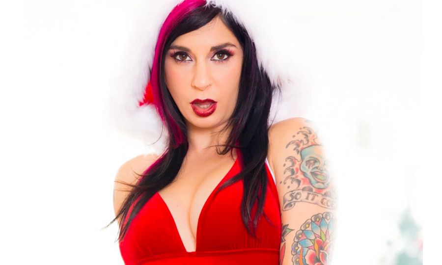 Joanna Angel Spreads Holiday Cheer for NY Post, FHM