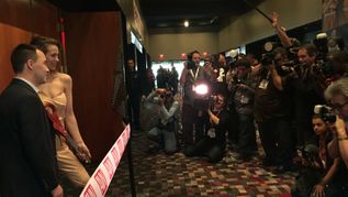 MyFreeCams Model Stefanie Joy Cuts Ribbon to Open 2017 AVN Show