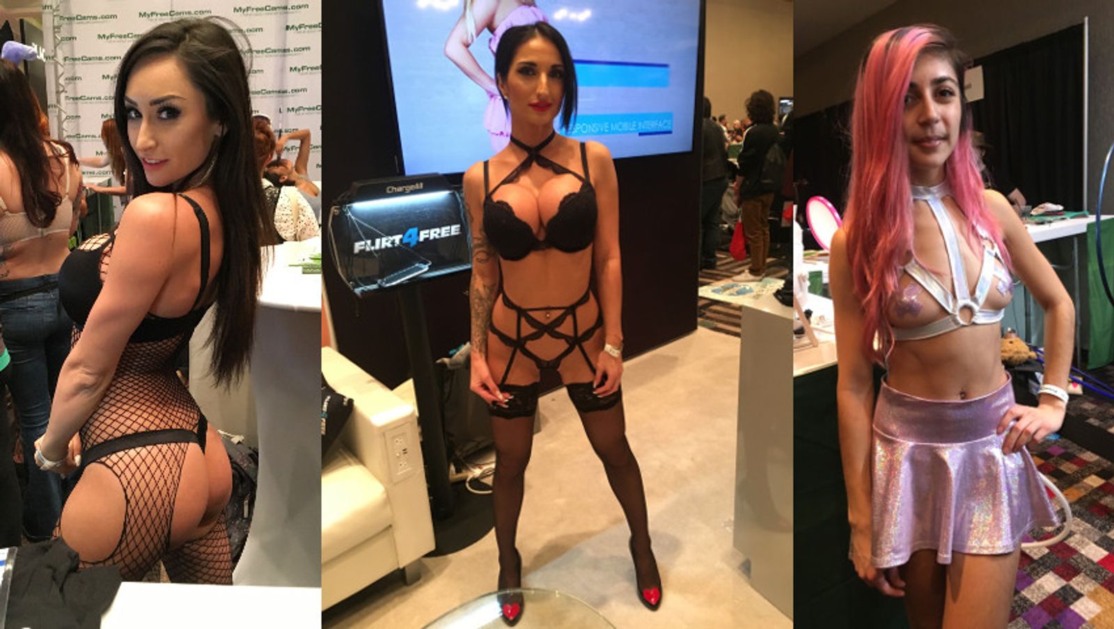 Live-Cam Companies Flex Muscle at 2017 AVN Show