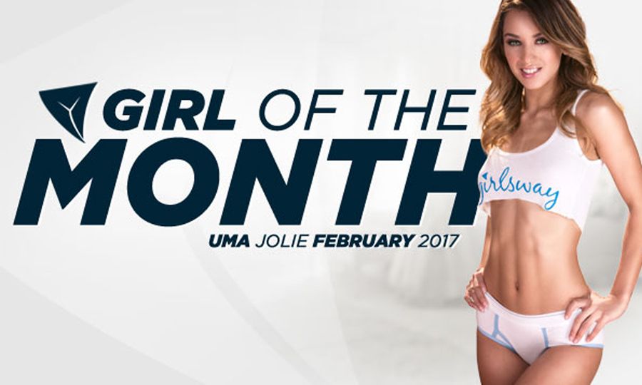 Uma Jolie Named Girlsway's February 2017 Girl of the Month