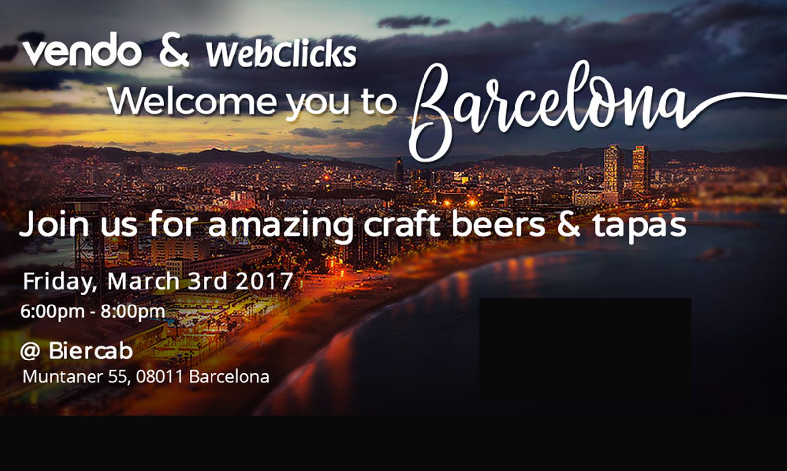 Vendo, WebClicks Introduce Two New Beers at Industry Event in Barcelona