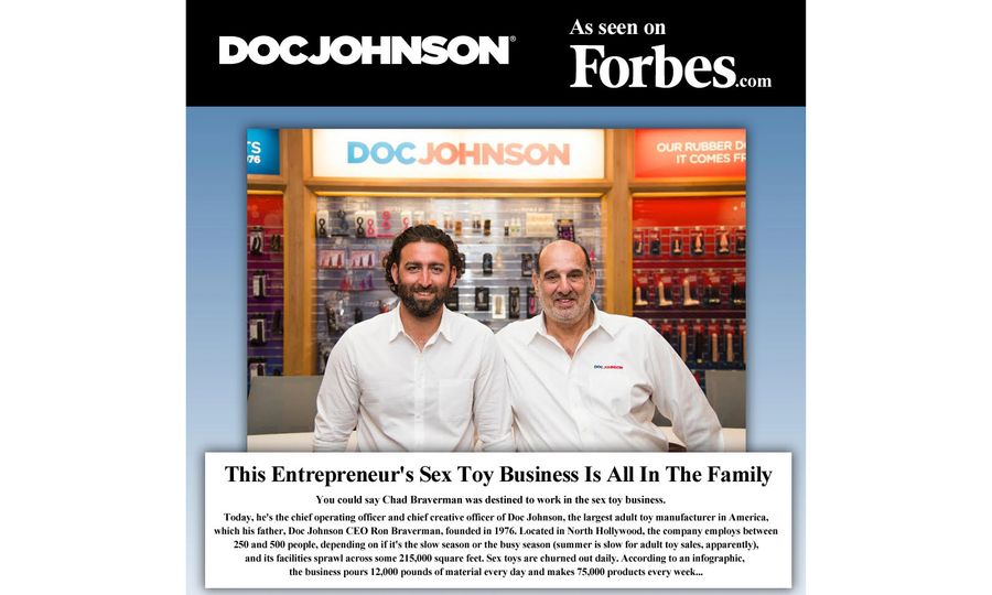 Forbes Profiles Chad Braverman of Doc Johnson