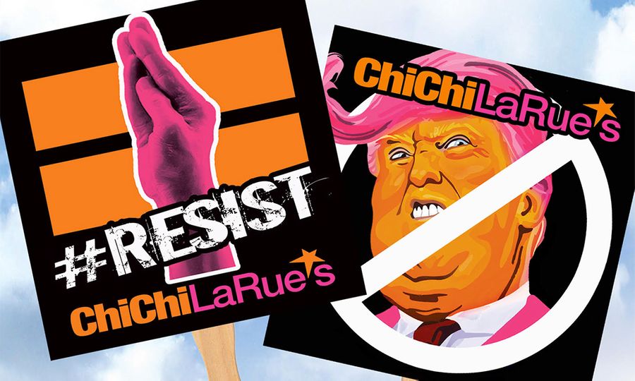 Adult Retailer Chi Chi La Rue’s Giving Away #Resist Signs