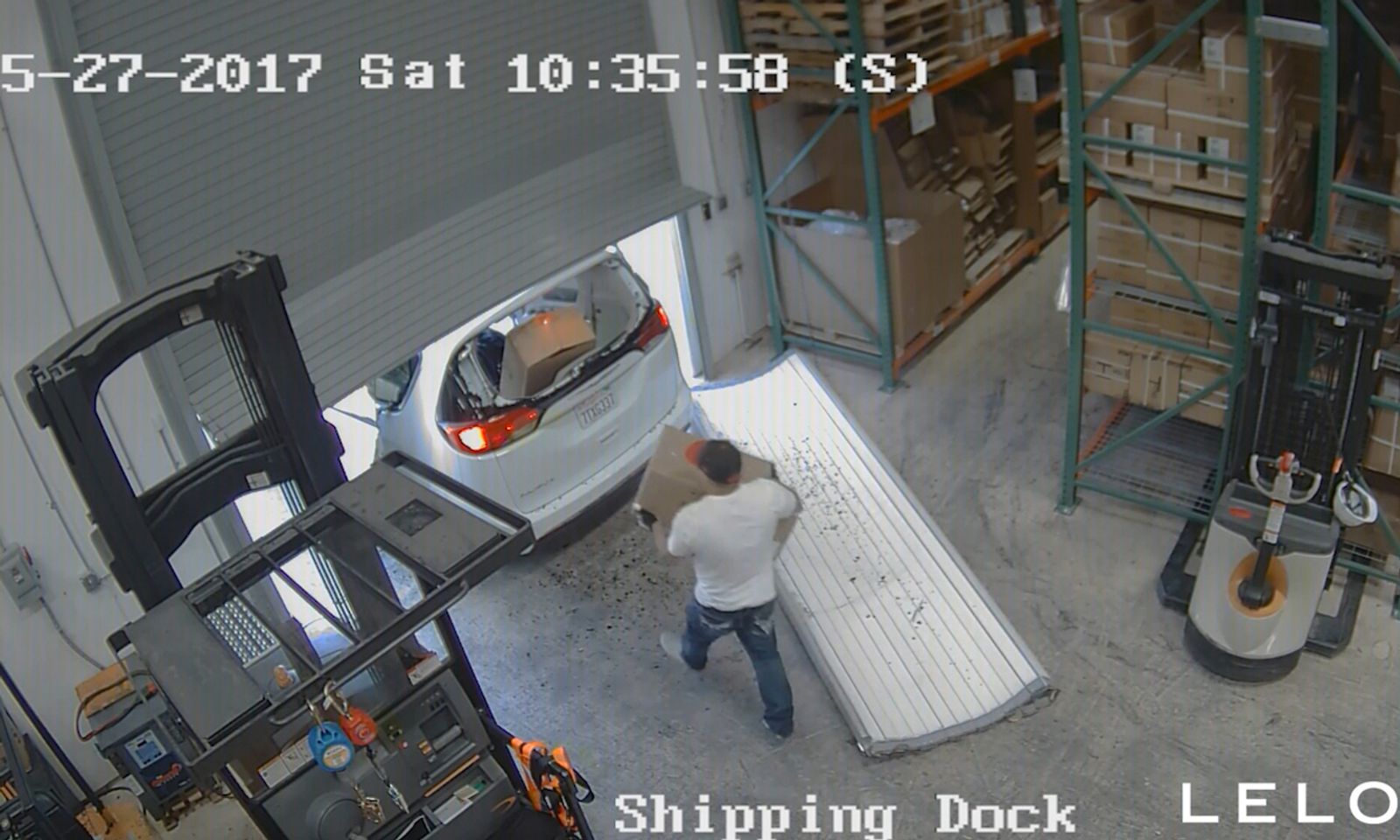 Heist at LELO Warehouse Caught on Tape