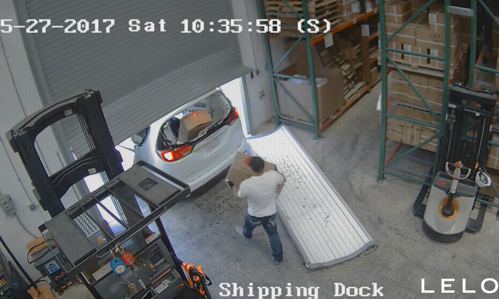 Heist at LELO Warehouse Caught on Tape