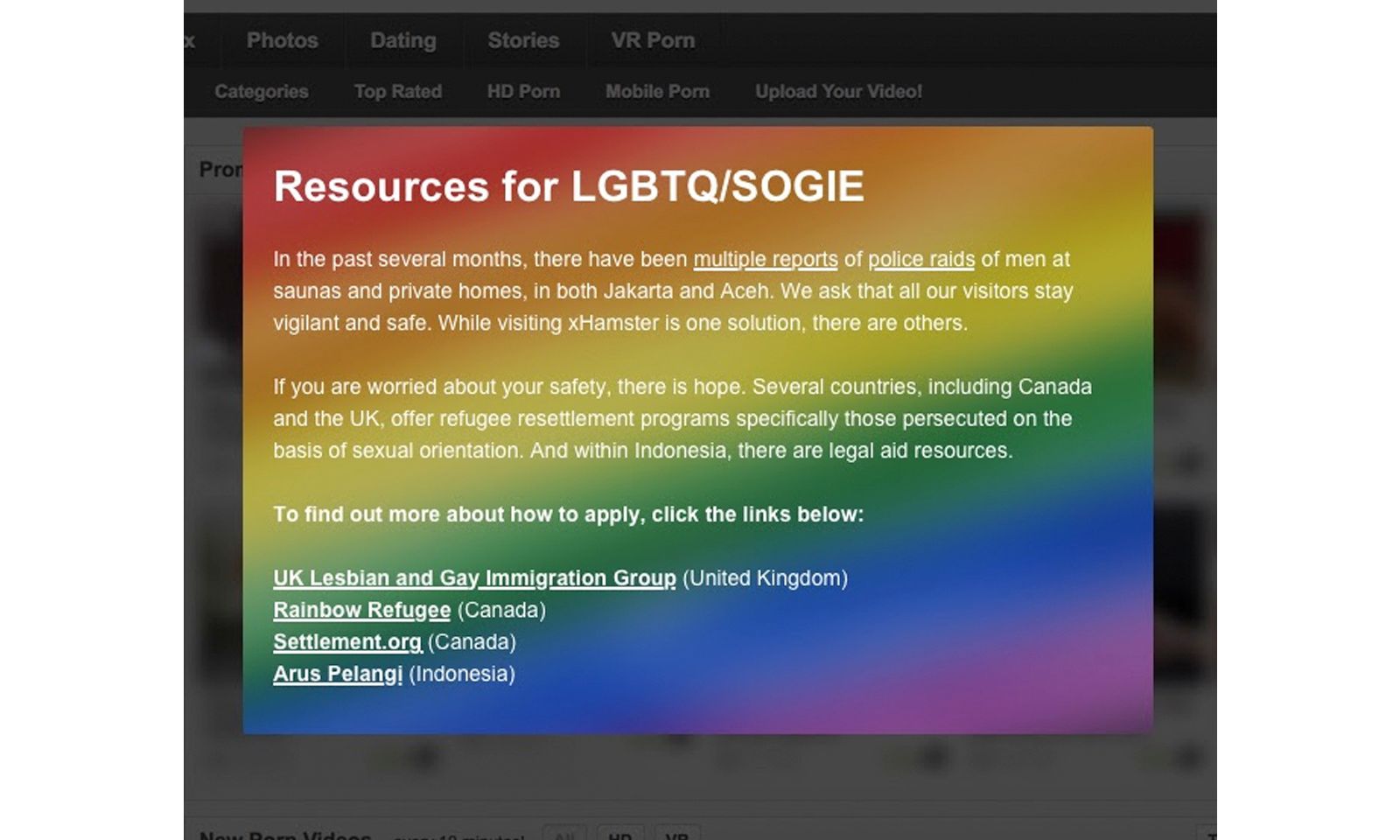 xHamster Launches Program To Connect LGBTQ Refugees To Resources | AVN