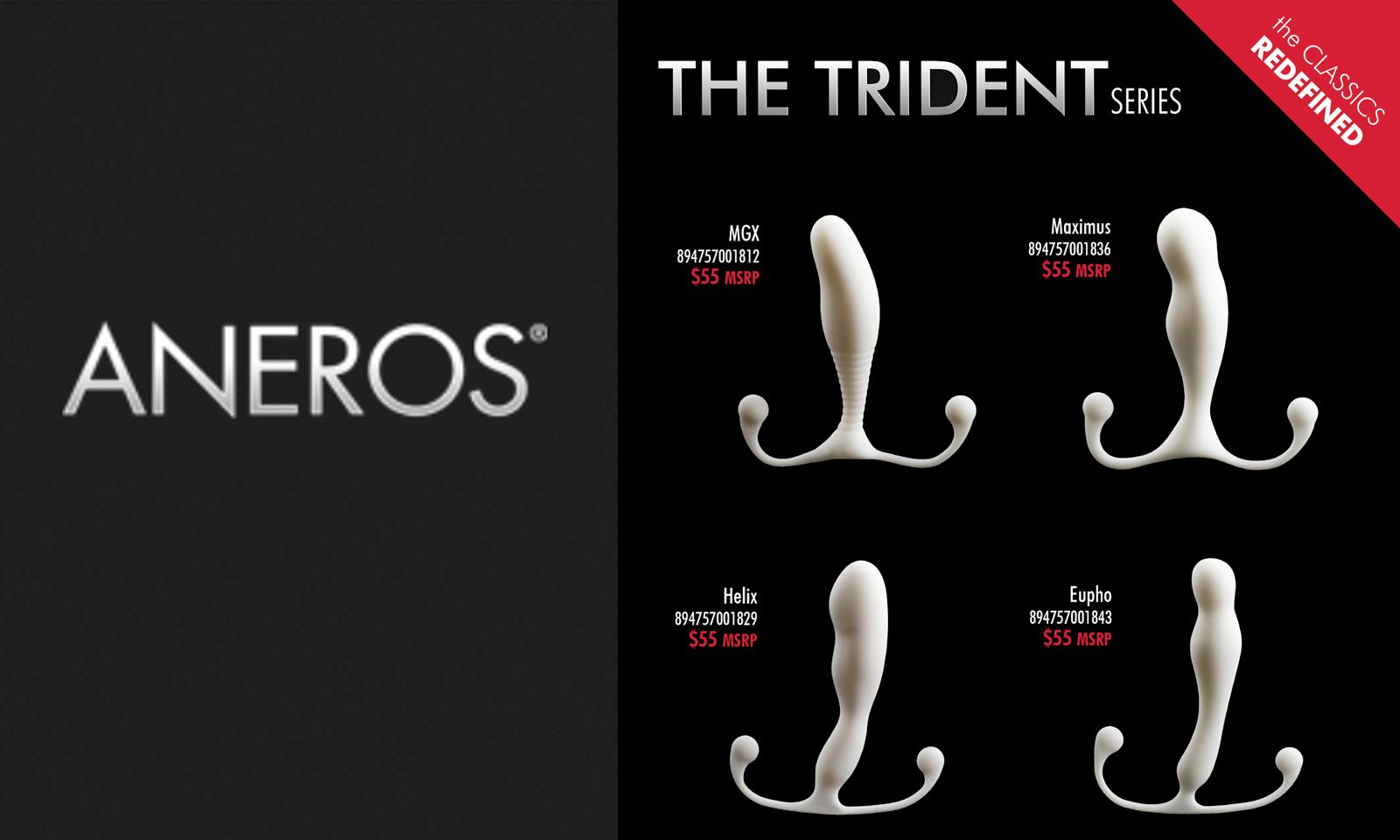 Aneros Set to Debut Trident Series of Prostate Massagers