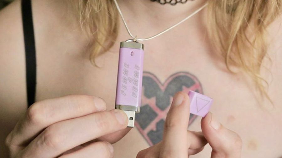 TROUBLEfilms, Chelsea Poe Release Lesbo Porn-Filled USB Necklace