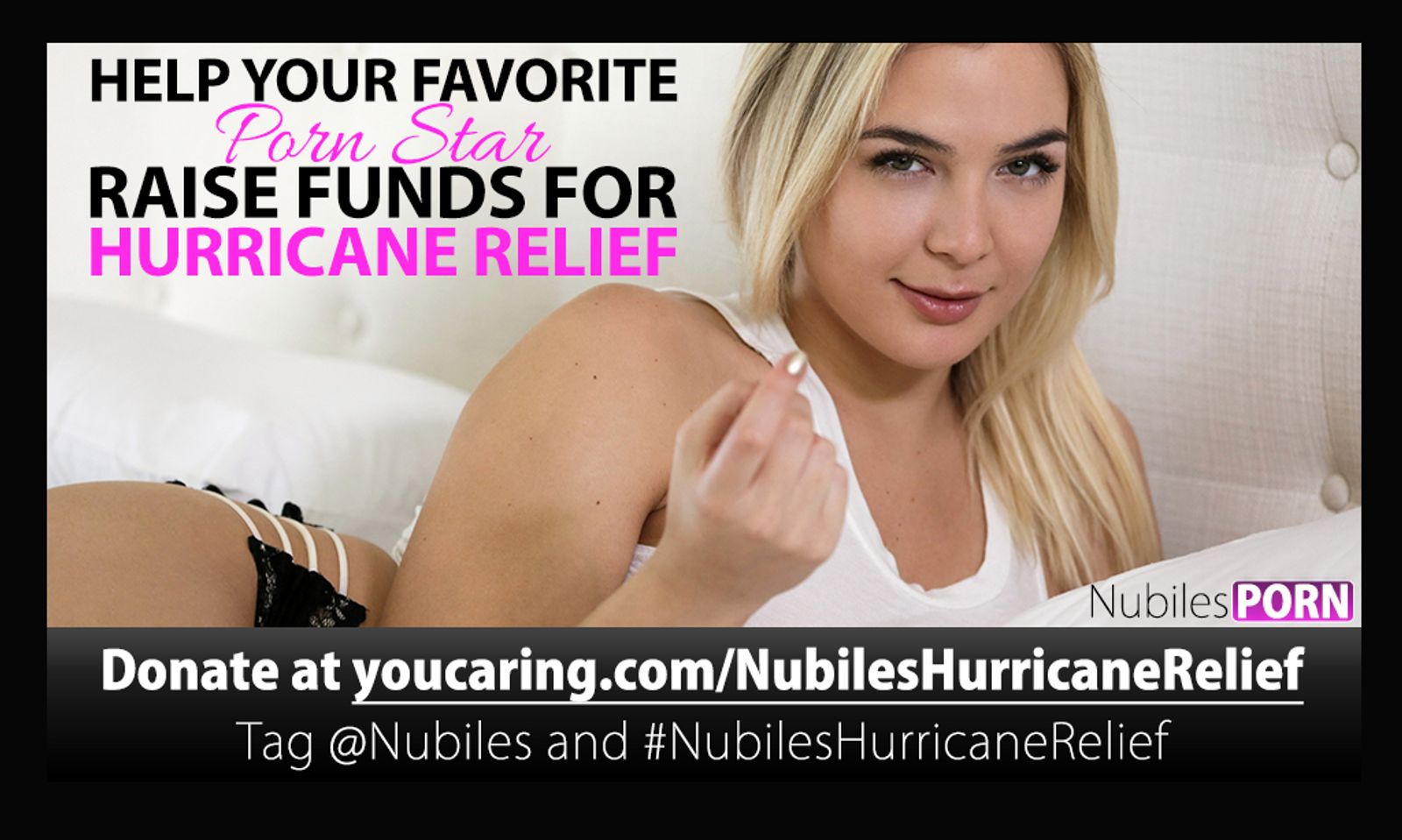 Nubiles Network Launches Fundraiser for Hurricane Victims