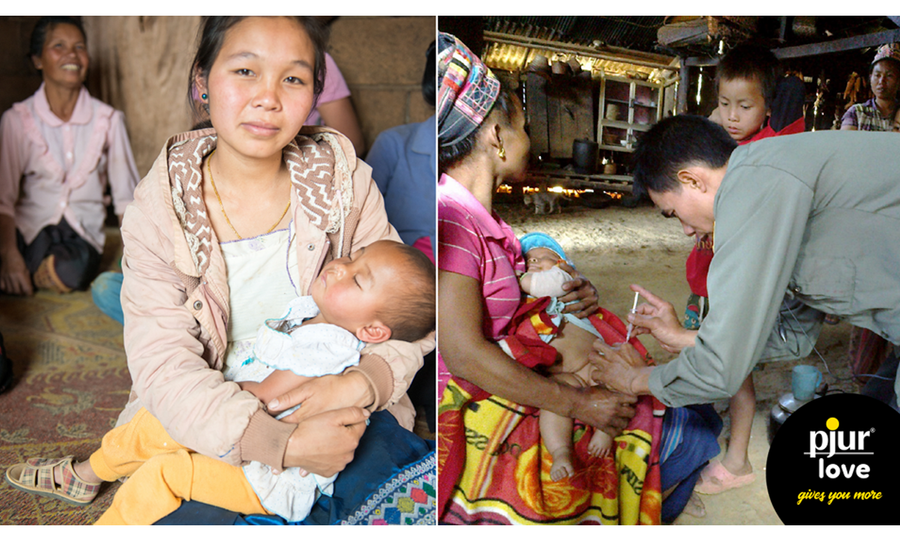 pjur Collects Donations for Maternal Health Project in Laos