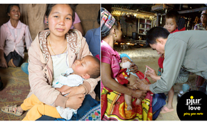 pjur Collects Donations for Maternal Health Project in Laos