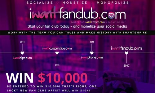 New Fan Destination iWantFanClub Mounts $10,000 Artist Contest