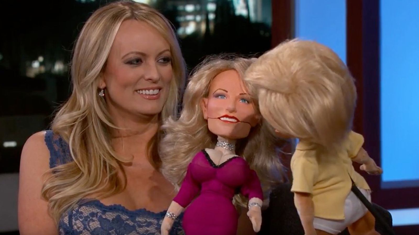 Stormy Daniels Talks To Jimmy Kimmel About Trump Scandal—Sort Of