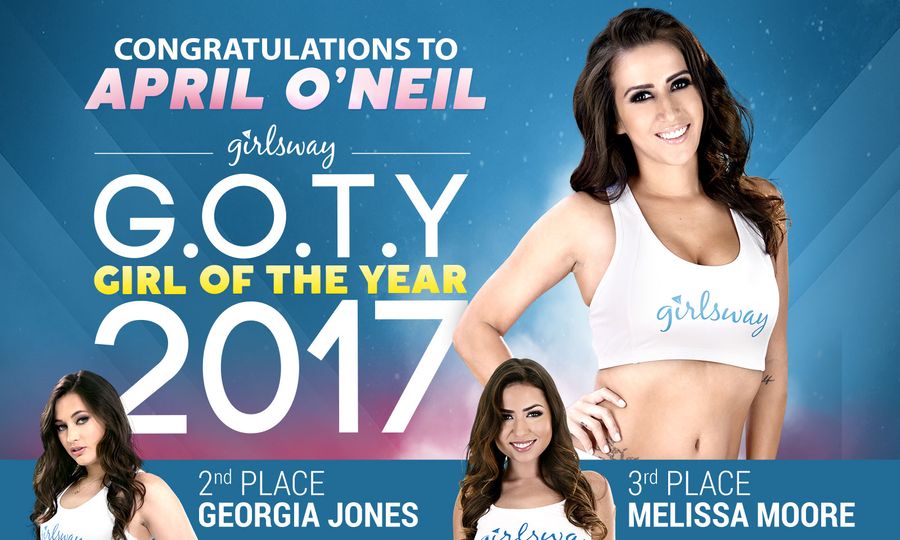 Girlsway Crowns April O'Neil as 2017 Girl of the Year
