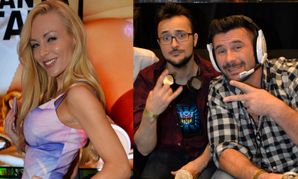 Kayden Kross, Manuel Ferrara at AVN Show