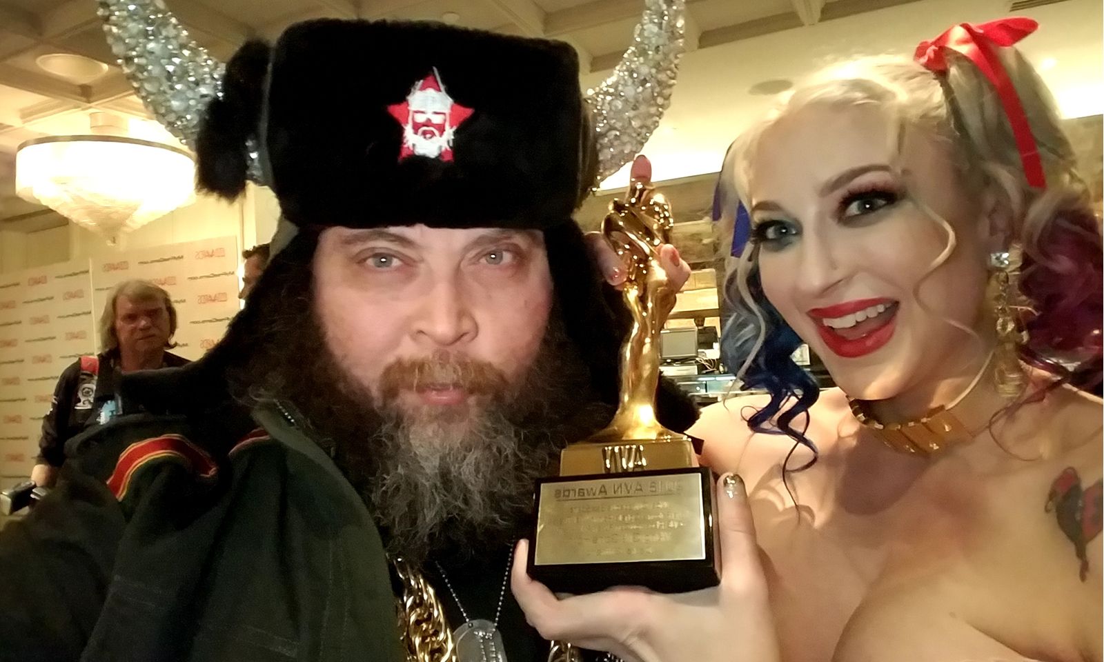 Horny Viking Leya Falcon Will DP Herself With 2 AVN Trophies