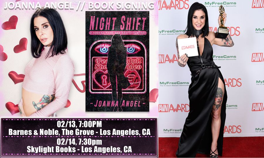 Joanna Angel On Tour To Promote Interactive Novel 'Night Shift'