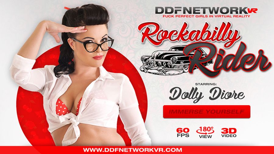 Dolly Diore Is DDFNetwork VR's 'Rockabilly Rider'