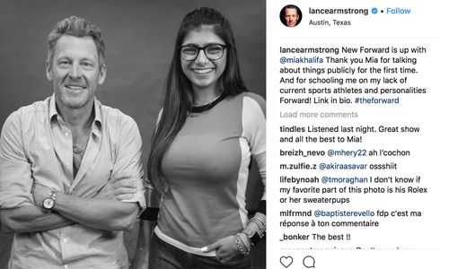 Mia Khalifa Tells Lance Armstrong ISIS Drove Her to Quit Porn