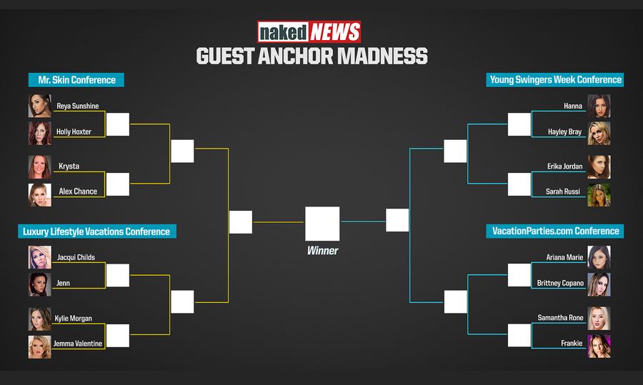 Naked News Opens Up Voting for ‘Guest Anchor Madness’ Tournament