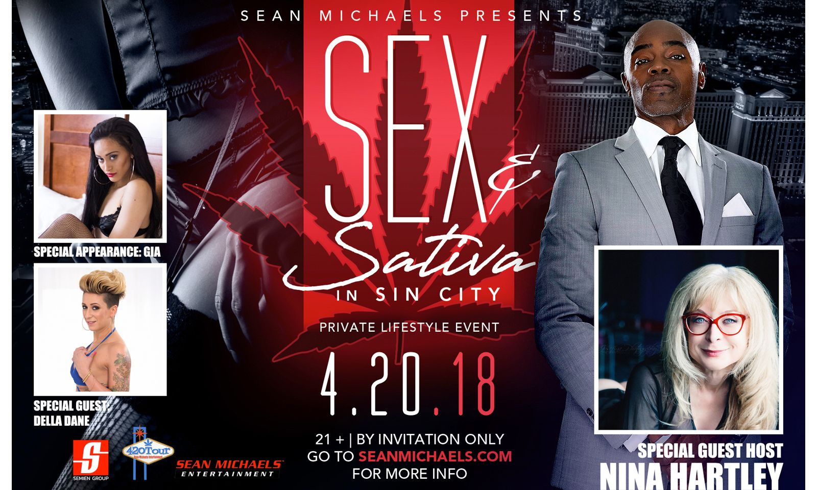 Sean Michaels Welcoming Special Guests for Sex & Sativa Event