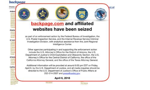 Backpage.com Reportedly ‘Seized’ By Federal Government