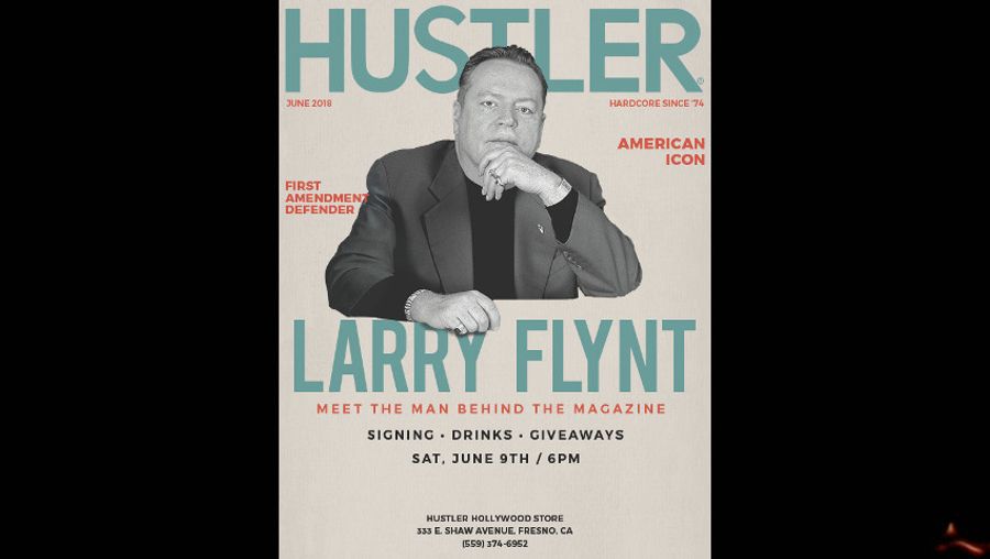 Larry Flynt Keeps Promise, Plans to Visit Fresno Store