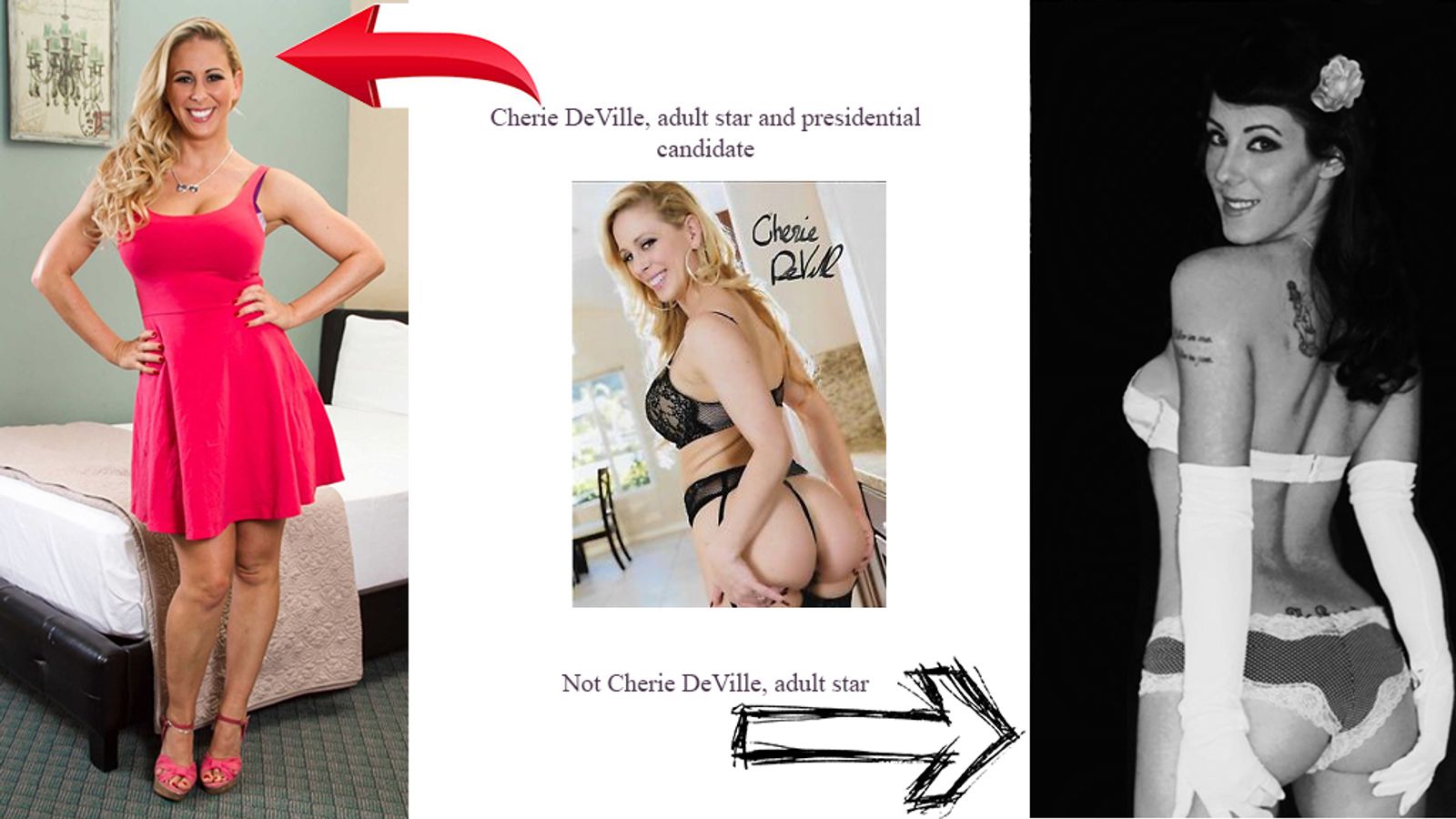 Winger Tabloid Takes Cherie DeVille's Pres. Candidacy Seriously