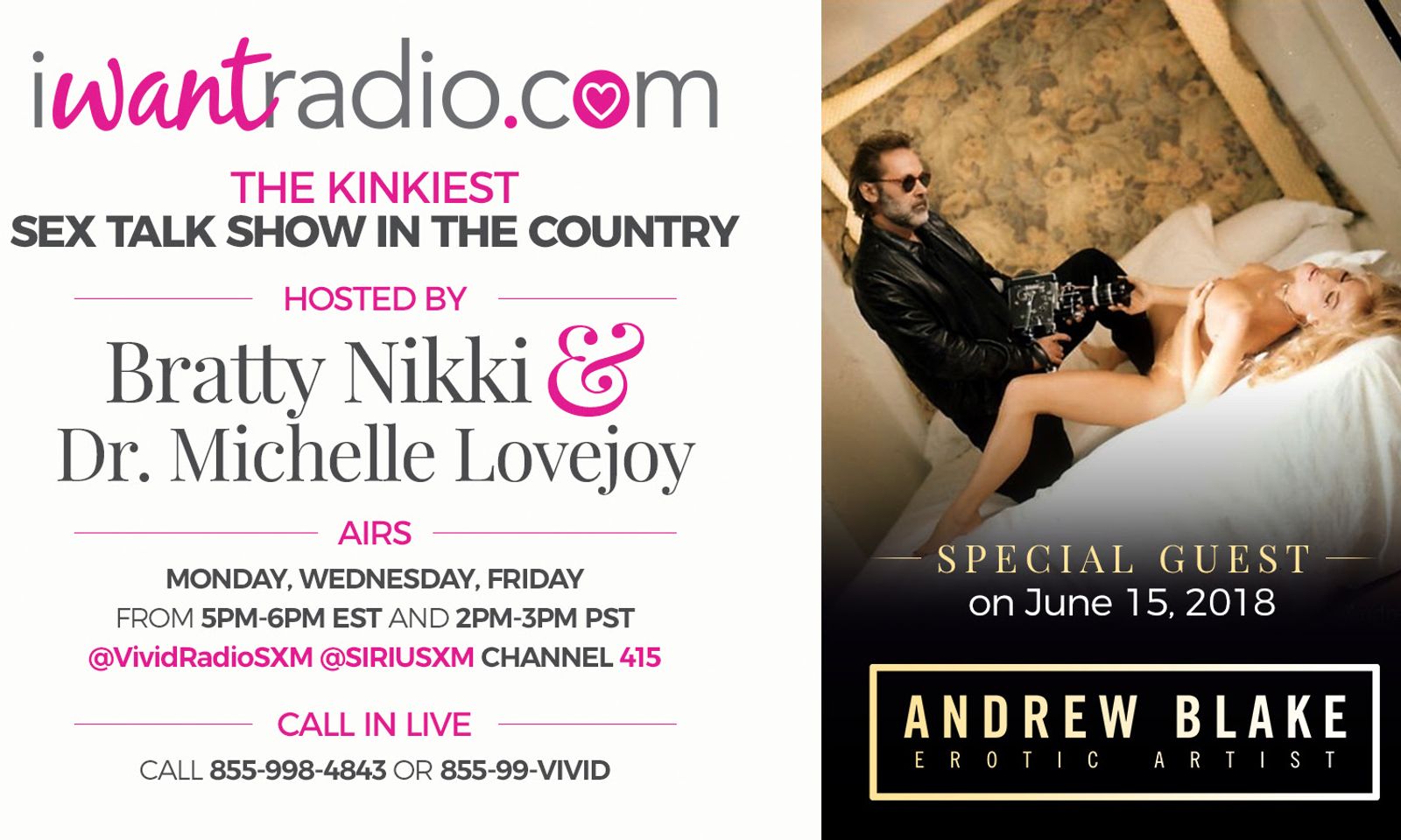 Andrew Blake to Guest on iWantRadio Today | AVN