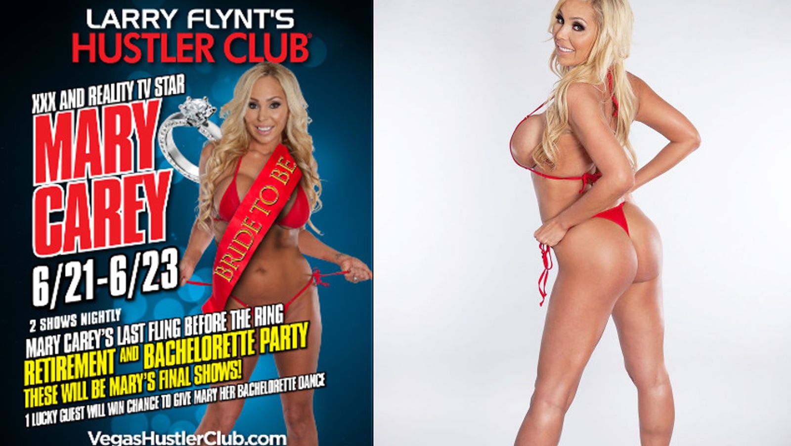 Mary Carey to Perform Final Feature Shows at Hustler Club