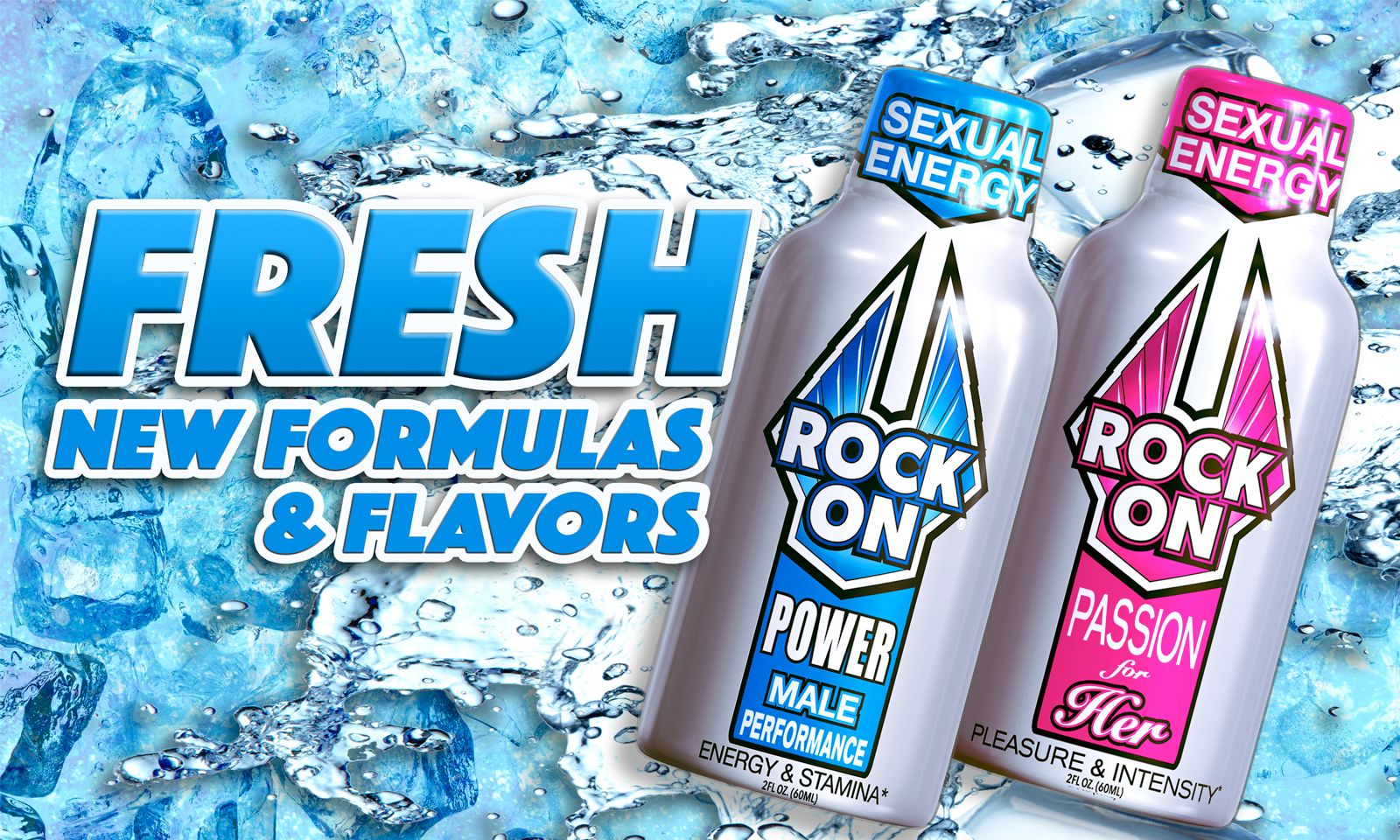 Fresh His & Her Sexual Energy Formulas Debut from Rock On