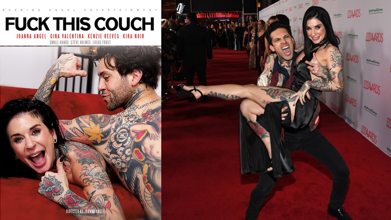 Joanna Angel & Small Hands Invite Friends to 'Fuck This Couch'