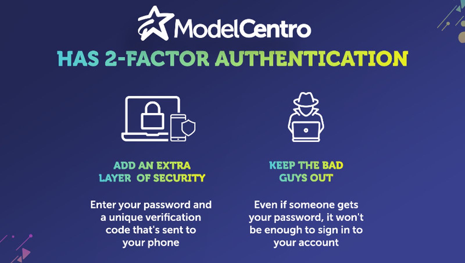 ModelCentro Implements 2-Step Verification