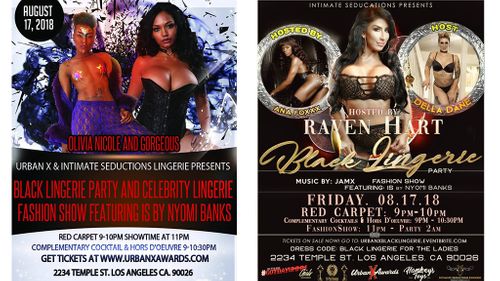 Black Lingerie Party & Celebrity Fashion Show Happening August 17