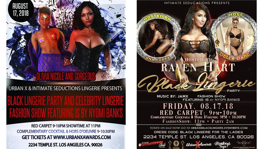 Black Lingerie Party & Celebrity Fashion Show Happening August 17