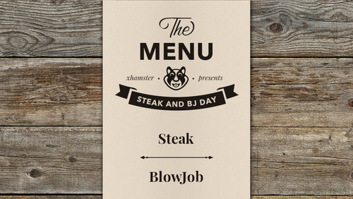 XHamster Giving Away Free Prime Rib for #SteakandBJDay